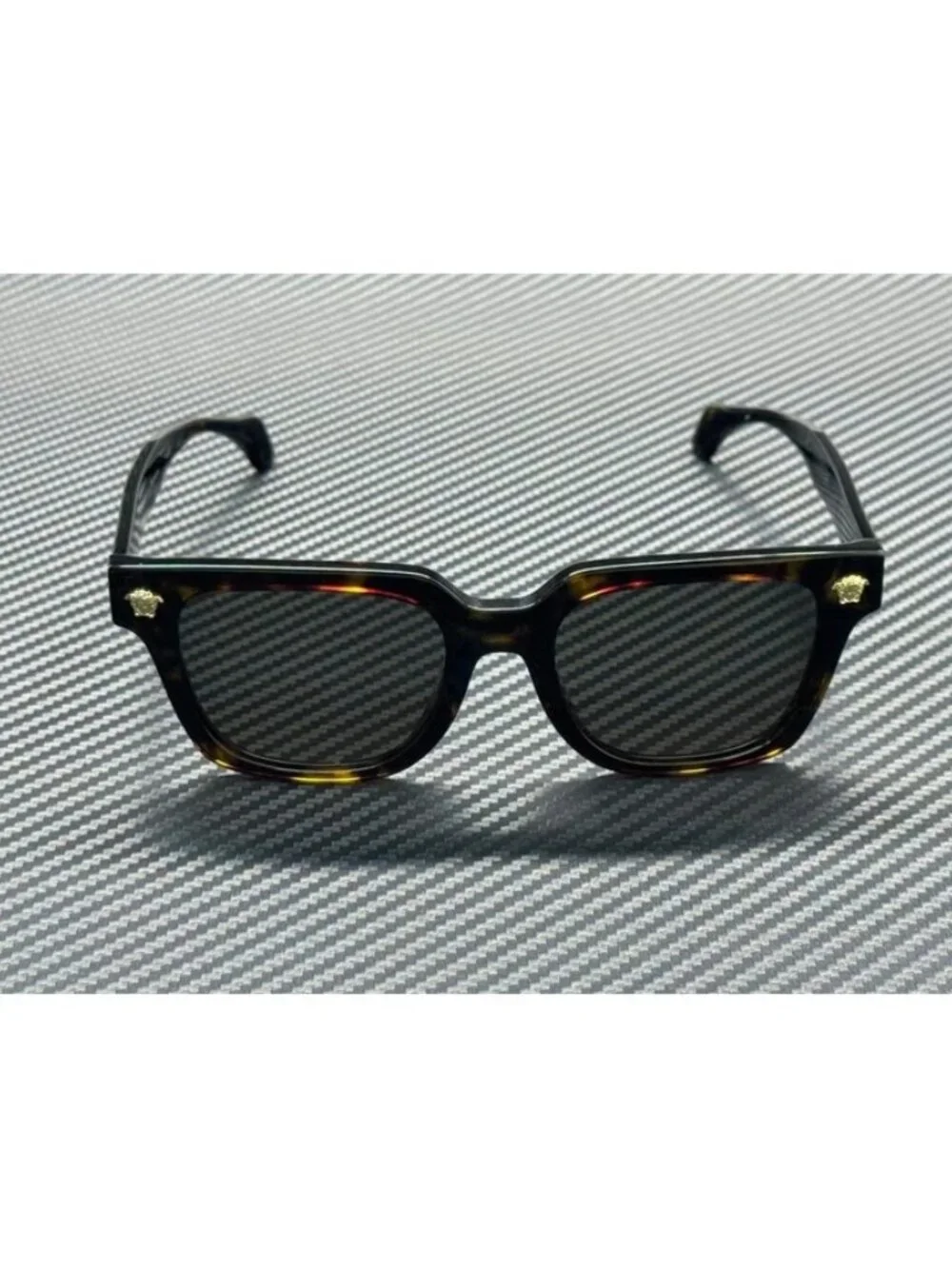 New Versace Men Havana Brown Sunglasses 52-19-140